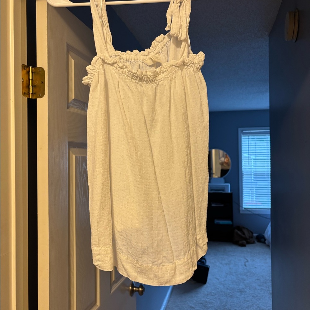 White Sleeveless Top